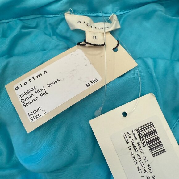 Diotima - Exclusive Queen Mini Dress In Sequin Size XS New - Picture 10 of 10